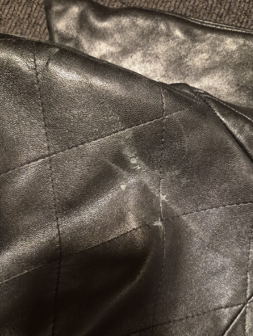 Burberry Black Quilted Leather Button-Front Jacket - Picture 8 of 16
